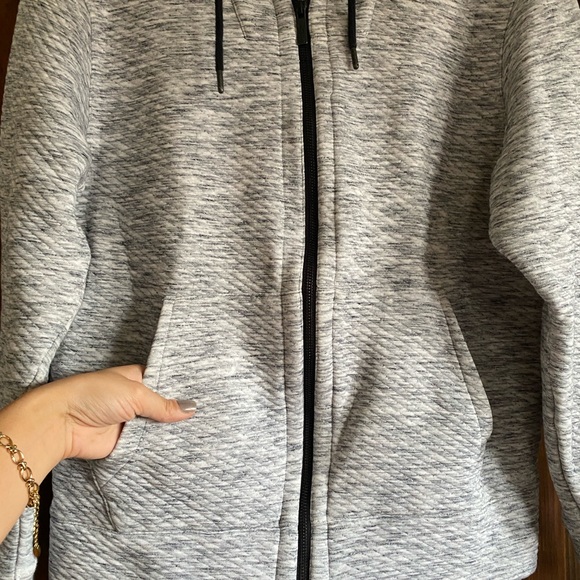 Good Man Brand Heather gray zip up hoodie - Picture 6 of 7